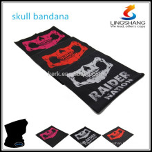 Wholesale Tube Dust Shield Máscara stretchy poliéster sem costura bandana crânio headwear